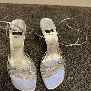 Silver Stuart weitzman excellent condition